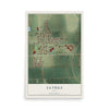 Map of La Villa, Texas, 12 x 18 inch unframed archival matte print
