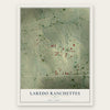 Laredo Ranchettes, Texas map print, the full design