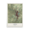 Map of Laredo, Texas, 12 x 18 inch unframed archival matte print