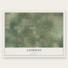 Laureles, Texas map print, the full design