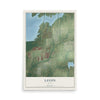 Map of Lavon, Texas, 12 x 18 inch unframed archival matte print