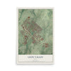 Map of Leon Valley, Texas, 12 x 18 inch unframed archival matte print