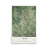 Map of Lindale, Texas, 12 x 18 inch unframed archival matte print