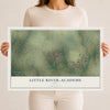 Map of Little River-Academy, Texas, 12 x 18 inch unframed archival matte print
