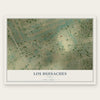 Los Huisaches, Texas map print, the full design