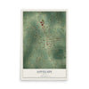 Map of Lovelady, Texas, 12 x 18 inch unframed archival matte print
