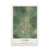 Map of Lyford, Texas, 12 x 18 inch unframed archival matte print