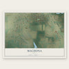 Macdona, Texas map print, the full design