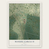 Manuel Garcia II, Texas map print, the full design