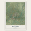 Marathon, Texas map print, the full design