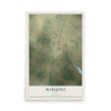 Map of Marquez, Texas, 12 x 18 inch unframed archival matte print