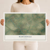 Map of Martindale, Texas, 12 x 18 inch unframed archival matte print