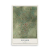 Map of Matador, Texas, 12 x 18 inch unframed archival matte print