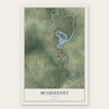 McQueeney, Texas map print, the full design