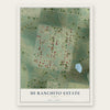 Mi Ranchito Estate, Texas map print, the full design