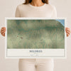Map of Mildred, Texas, 12 x 18 inch unframed archival matte print