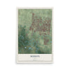 Map of Mission, Texas, 12 x 18 inch unframed archival matte print