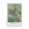 Map of Missouri City, Texas, 12 x 18 inch unframed archival matte print