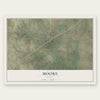 Moore, Texas map print, the full design