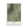 Map of Moran, Texas, 12 x 18 inch unframed archival matte print