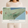 Map of Morgan's Point, Texas, 12 x 18 inch unframed archival matte print