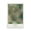 Map of Munday, Texas, 12 x 18 inch unframed archival matte print