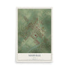Map of Needville, Texas, 12 x 18 inch unframed archival matte print