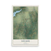 Map of New Hope, Texas, 12 x 18 inch unframed archival matte print