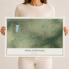 Map of Neylandville, Texas, 12 x 18 inch unframed archival matte print