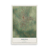 Map of Nocona, Texas, 12 x 18 inch unframed archival matte print
