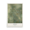 Map of Novice, Texas, 12 x 18 inch unframed archival matte print