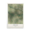 Map of Oak Leaf, Texas, 12 x 18 inch unframed archival matte print