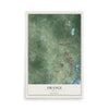 Map of Orange, Texas, 12 x 18 inch unframed archival matte print