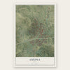 Ozona, Texas map print, the full design