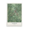 Map of Palestine, Texas, 12 x 18 inch unframed archival matte print