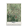 Map of Palmview, Texas, 12 x 18 inch unframed archival matte print