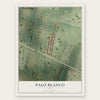 Palo Blanco, Texas map print, the full design