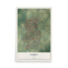 Map of Pampa, Texas, 12 x 18 inch unframed archival matte print