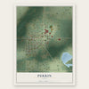 Perrin, Texas map print, the full design