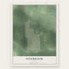 Pinebrook, Texas map print, the full design