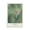Map of Pineland, Texas, 12 x 18 inch unframed archival matte print