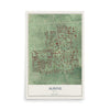Map of Aldine, Texas, 12 x 18 inch unframed archival matte print