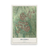 Map of Belterra, Texas, 12 x 18 inch unframed archival matte print