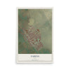Map of Fabens, Texas, 12 x 18 inch unframed archival matte print