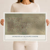 Map of Homestead Meadows South, Texas, 12 x 18 inch unframed archival matte print