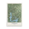 Map of Lakehills, Texas, 12 x 18 inch unframed archival matte print
