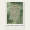 Salida del Sol Estates, Texas map print, the full design