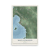Map of West Livingston, Texas, 12 x 18 inch unframed archival matte print