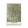 Map of West Odessa, Texas, 12 x 18 inch unframed archival matte print