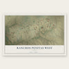Ranchos Penitas West, Texas map print, the full design